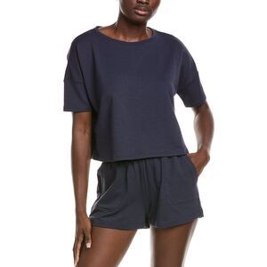 Journelle Womens Portia Boxy T-Shirt, Blue
